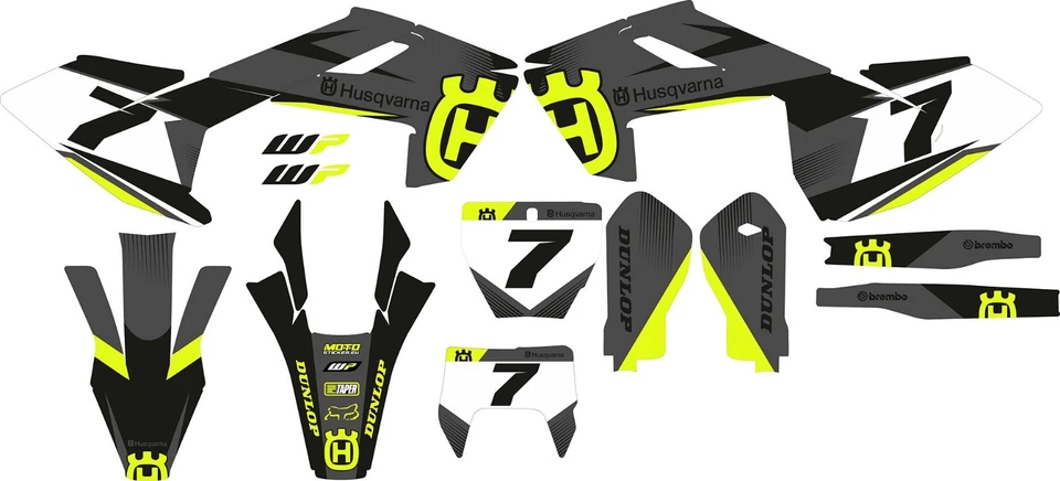 GRAPHICS KIT Husqvarna 2016 2017 2018 TE FE TC FC TX FS 125 250 350 450 DECAL MX - Image 1 of 1