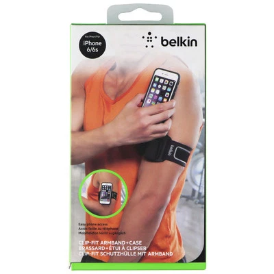 Belkin Clip-Fit Armband & Case for Apple iPhone 6/6S - Black - Image 1 of 2