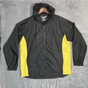 Kenpo Lightweight Windbreaker / Shell Jacket Black & Yellow Large - Picture 1 of 10