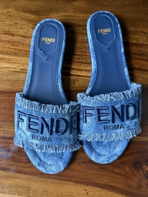 Tobogán con flecos Fendi Sunshine talla 39 Foto 1 de 4