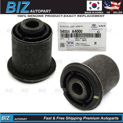 Genuine 2x Lower Control Arm Front Bushings for 2014-2021 Tucson Kia 54551-A4000 - Image 1 of 4