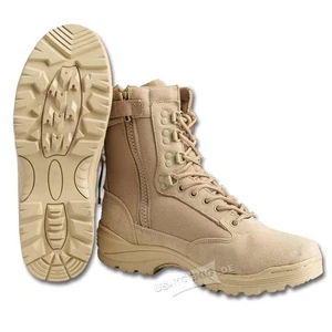 Einsatzstiefel Tactical mit YKK Reißverschluss Outdoor beige/khaki  - Bild 1 von 8