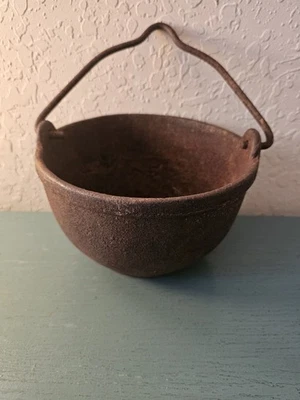 Antique Garden Salvage 19th Century Clayton & Lambert CastIron SmeltingPot... - Image 1 of 4