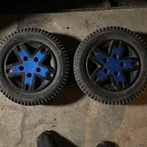 Quantum Edge 3 / Edge 2.0 Power Wheelchair Drive Wheels Tires 3.00-8 - Blue - Picture 1 of 2