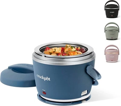 Электрический ланч-бокс Crock-Pot 20 унций портативный корм 20 унций выцветший синий  - Изображение 1 из 4
