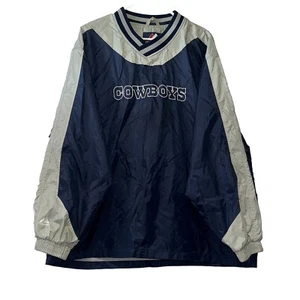 Vintage Dallas Cowboys Pullover Jacket Mens Size Xl Majestic Has Flaw E2150 - Picture 1 of 5