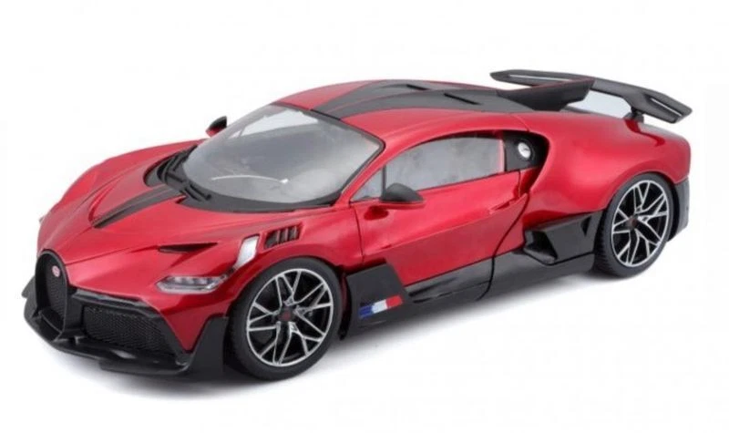 Modellino auto scala 1:18 Burago BUGATTI DIVO diecast modellismo statico rosso - Immagine 1 di 1
