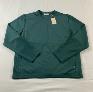 Peter Millar Bond Elite Jacket XL Balsam Green Crewneck Pullover Pockets $200 - Picture 1 of 10