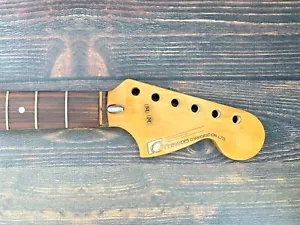 70s FERNANDES Stone Age Logo Vintage Stratocaster Neck Rosewood Made in Japan - Picture 1 of 16