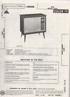 1968 Amc C411a Television Service Manual Schematic Photofact Diagram Repair Fix