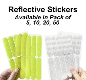Reflective Sticker Safety Warning Reflector Strip Collar Bike Car Outdoor UK - Picture 1 of 18