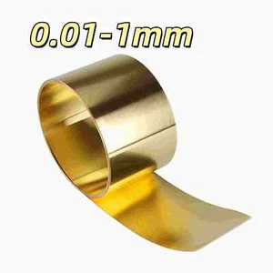 Brass Sheet Roll Metal Foil Plate Strip Thickness, 10-305mm Width 0.01-1mm - Picture 1 of 5