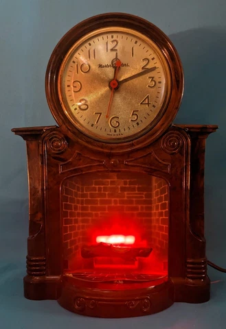 Vintage MasterCrafters Fireplace Motion Clock 272 Cover