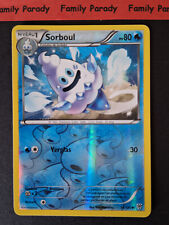 Sorboul REVERSE 36/135 Noir et Blanc Tempete Plasma Carte Pokemon Français