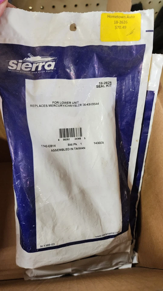 Lower Unit Seal Kit 18-2626 for Chrysler Mercury 80 90 100 115 125 HP 26-43035A4 - Image 1 of 1