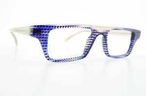 THEO Belgium Glasses Frame Model Merckx 16 Square Blue Casket Designer Optic - Picture 1 of 13