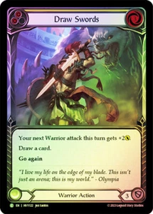 Draw Swords - Foil (Yellow) Common Heavy Hitters Flesh and Blood TCG NM - Bild 1 von 1