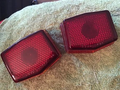 Nuevo de Lote Antiguo 1941 1942 1946 1947 Pontiac Stop Guide Vidrio Luz Trasera Lente Stimsonite Foto 1 de 4