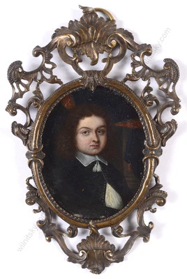 "Abbot Roberto Papafava from Padua", Important Venetian Oil on Copper Miniature! Foto 1 de 4