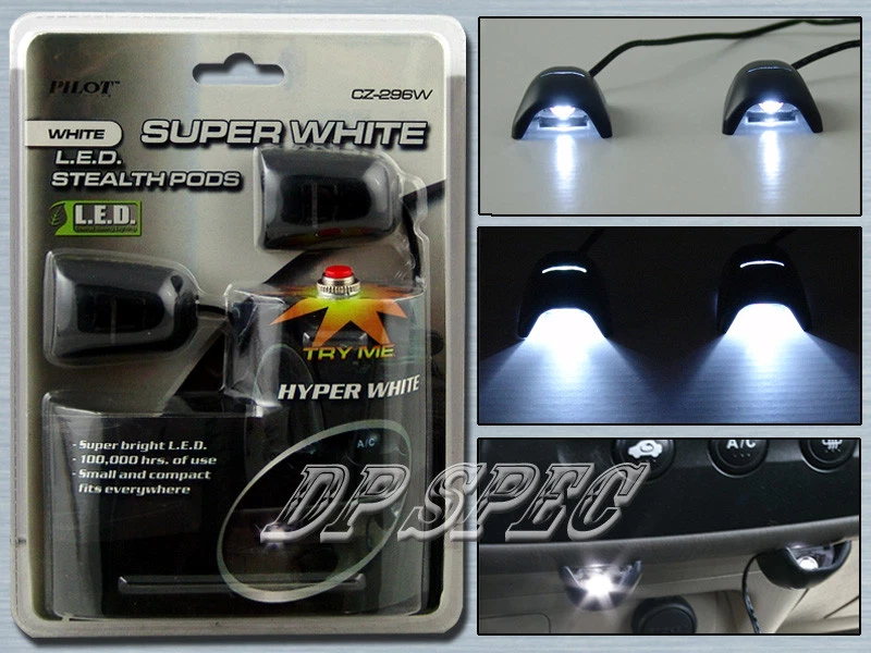 SUPER WHITE LED LIGHT PODS INTERIOR GLOW UNDER DASH SEAT FLOOR FOR SUZUKI - Image 1 of 1