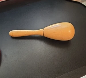 Vintage Wooden Egg Shaped Sock Darner Darning Tool Wood - Imagen 1 de 4