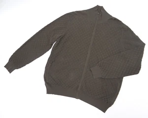 Louis Vuitton Damier Knitted Cotton Zip Up Sweater Jacket XXL Italy 52210507600 - Picture 1 of 15