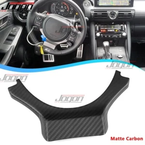 IS500 Dry Carbon For Lexus IS300h 350 500 F Sport 21+ Steering Wheel Lower Decor - Picture 1 of 14