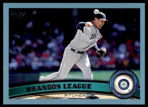 2011 Topps Update Blue Brandon League Seattle Mariners #US197 - Picture 1 of 2