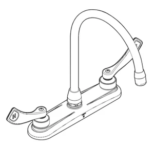 Moen 8289 M-DURA Commercial Kitchen Faucet, Chrome - Picture 1 of 2