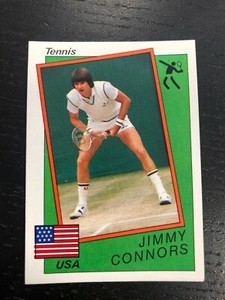 1986 JIMMY CONNORS STICKER SUPERSPORT PANINI #184 NEW NEAR MINT