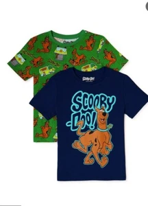 NWT 6 7 girls boys scooby doo 2 pc shirt tops lot birthdays easter spring fall - Picture 1 of 2