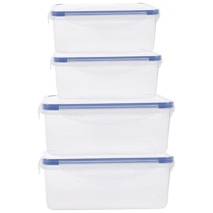 4pcs Sandwich Boxes Reusable Freezer Food Containers Portable Food Boxes - Picture 1 of 12