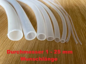 Silikonschlauch Siliconschlauch Milchschlauch D1-25mm lebensmittelecht L wählbar - Bild 1 von 12