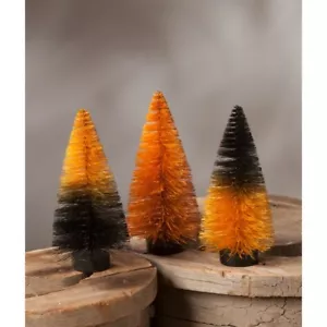 Bethany Lowe Magic Ombre Mini Bottle Brush Trees ~~ Set of 3 ~~ FREE SHIPPING - Picture 1 of 1