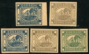 Reprint Argentina Buenos Aires 1858 Early Postage Steamship Latin America - Picture 1 of 1