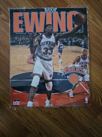 New York Knicks Patrick Ewing "Madison Square Gardens Laminated 20x16 Cover