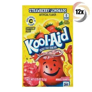 Kool-Aid Strawberry Lemonade Unsweetened Soft Drink Mix, 0.19 Oz - Picture 1 of 3