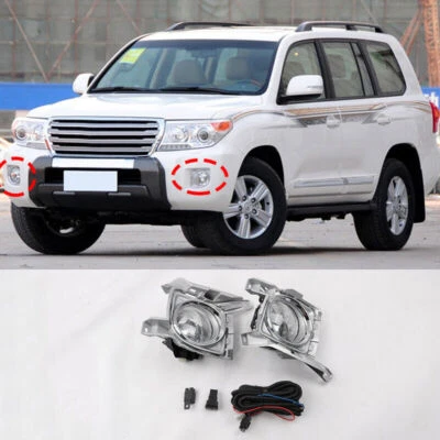 For Toyota Land Cruiser 2012-2015 LED Front Bumper Fog Lights Driving Lamps Set - Image 1 of 4