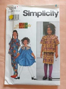 Simplicity 7014 Child's Dress, Top, Skirt & Pants Pattern Size 3-6 by Shanti - Picture 1 of 2