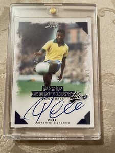 2014 PELE ON CARD AUTO /10 LEAF POP CENTURY LIVE AUTOGRAPHS  #LA-P1