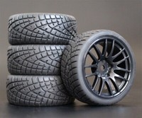 Rc Car Wheels Tires1//10 On-road for Tamiya tt01e tt02 Hpi Rs4 Traxxas 4tec