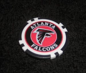 NFL ATLANTA FALCONS SOUVENIR COLLECTIBLE POKER CHIP GOLF BALL MARKER - Picture 1 of 1