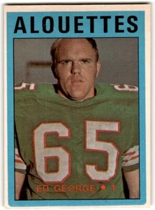 1972 O-Pee-Chee CFL Ed George #14 Montreal Alouettes - Picture 1 of 2