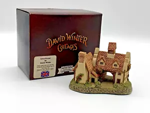 Retro 1980' DAVID WINTER Ornamental Ceramic Cottages "The School House" Boxed - Picture 1 of 12