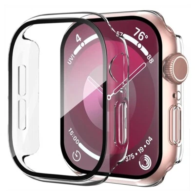 For Apple Watch Series 10/11 46/42mm Case Tempered Glass Screen Protector Cover - Image 1 of 4