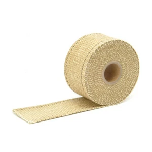 Tan Glass Fiber Exhaust Wrap Thermal Tape 5cm x 4.5m (2" x 15ft) DEI 010106 - Picture 1 of 3