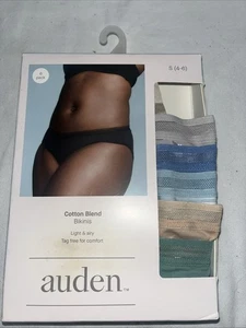 Ropa interior de bikini de microfibra adherida Auden para mujer 5pk talla S 4-6 nueva - Imagen 1 de 2