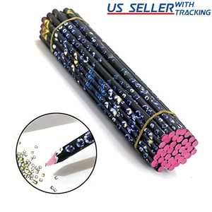2 Pezzi Penna Cera Raccoglitore Strass - Gemma Cristallo Nail Art Artigianato Decorazione Strumento, Rosa - Foto 1 di 6