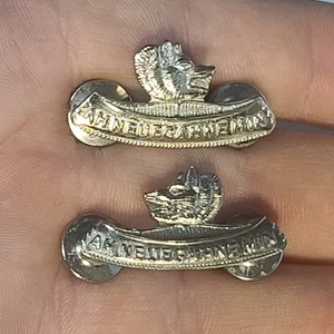 WW2 Algonquin Regiment Collar Badge Pair - Picture 1 of 5