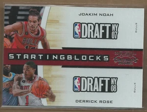 Parches de contendientes de playoffs 2010-11 bloques iniciales #25 Joakim Noah Derrick Rose - Imagen 1 de 1